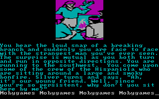 Treasure Island (DOS) screenshot: Bonfire