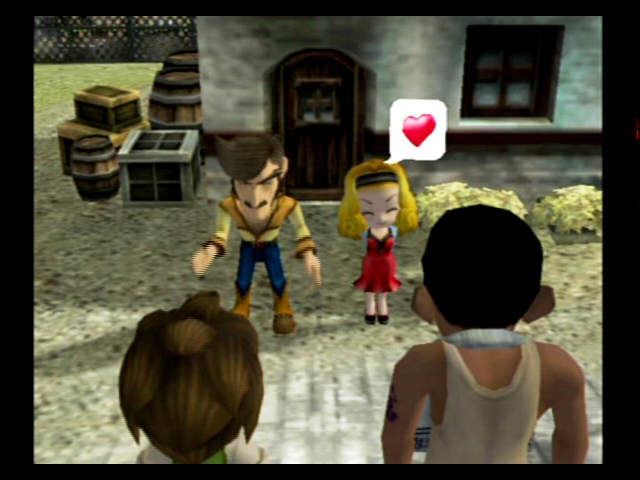 Harvest Moon: A Wonderful Life (GameCube) screenshot: Introductions to the town folk.