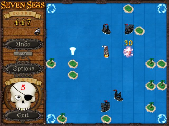 Seven Seas Deluxe (Windows) screenshot: Another one sunk