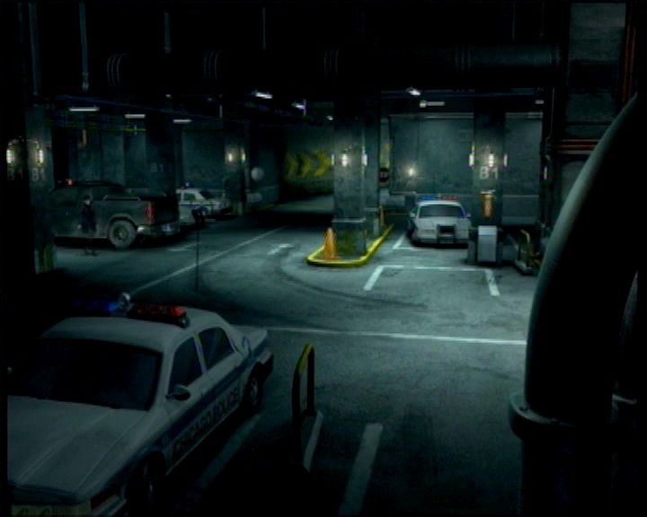 Still Life (Xbox) screenshot: Police garage