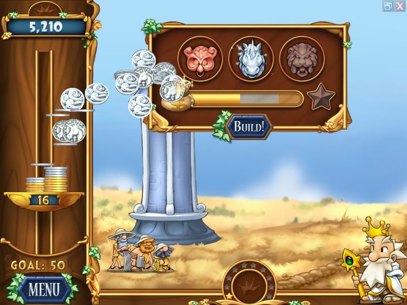 Talismania Deluxe (Windows) screenshot: When the level is completed, the coins' worth is calculated based on the used talismans.