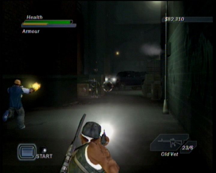 50 Cent: Bulletproof (Xbox) screenshot: Ambushed on arrival