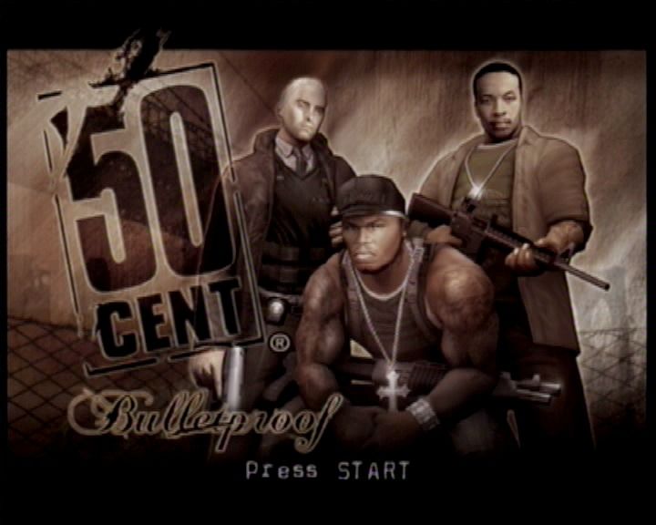 50 Cent: Bulletproof (Xbox) screenshot: Opening menu