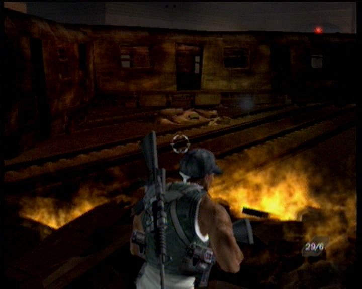 50 Cent: Bulletproof (Xbox) screenshot: The subway suddenly became a fighting ground.