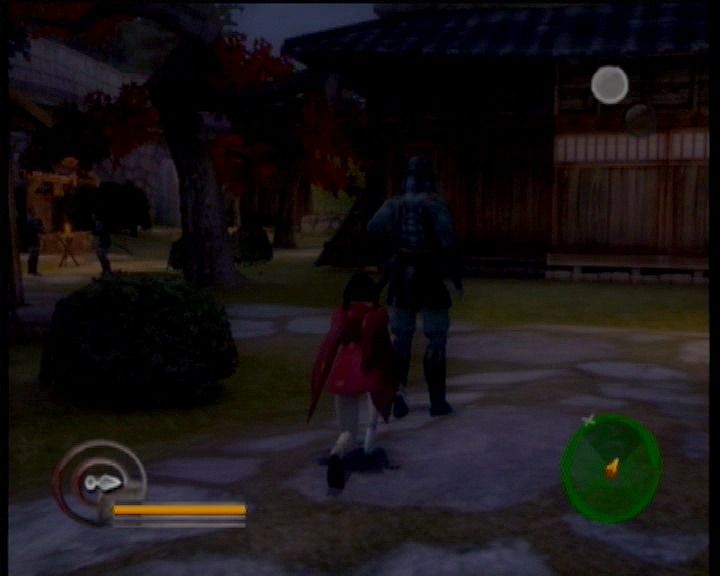 Red Ninja: End of Honor (Xbox) screenshot: Sneaking up to the guard
