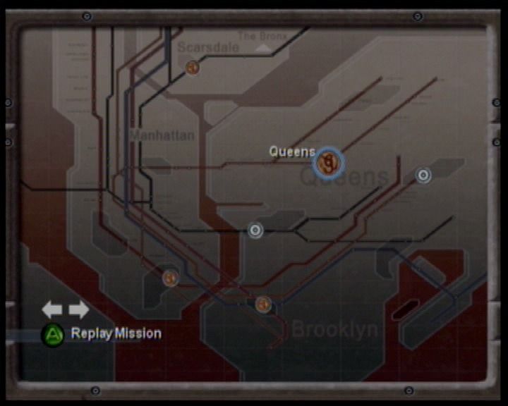 50 Cent: Bulletproof (Xbox) screenshot: Mission map