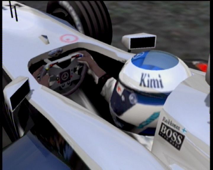 F1 2002 (Xbox) screenshot: Zooming in on the player before the race starts