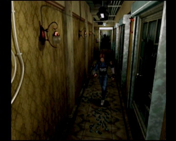 Resident Evil 2 (GameCube) screenshot: Not much left of the police station