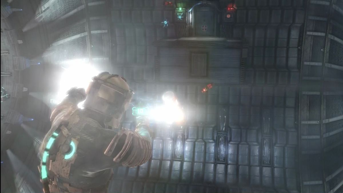 Dead Space (Xbox 360) screenshot: Kinesis lets you grab distant objects and shoot them