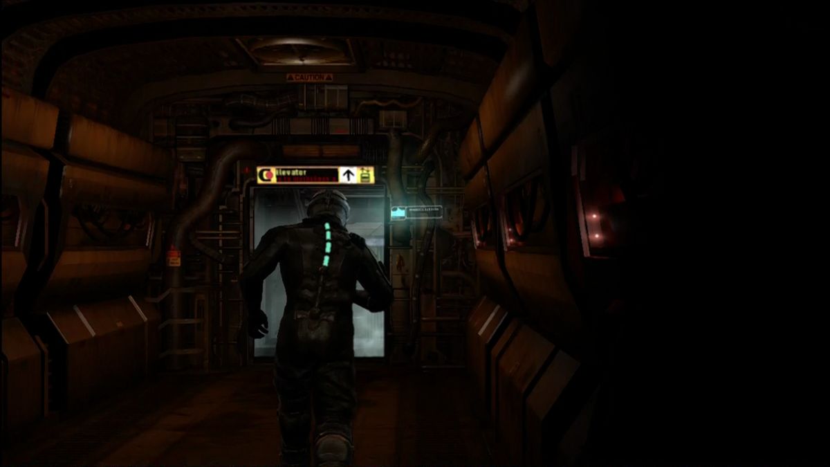 Dead Space (Xbox 360) screenshot: No guns... have to run!
