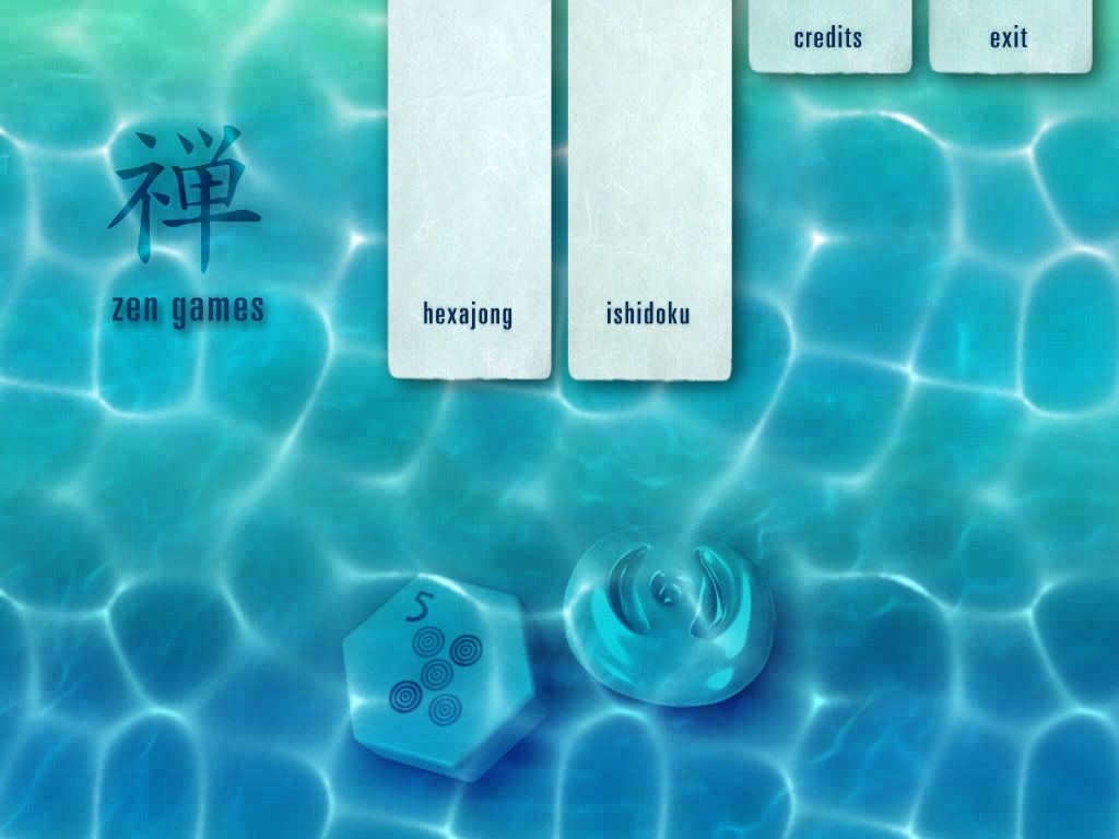 zen games (Windows) screenshot: Main menu (demo version)
