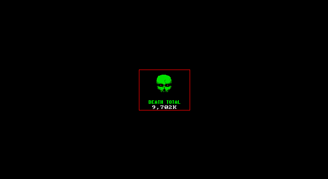 Shadow President (DOS) screenshot: After nuclear attack