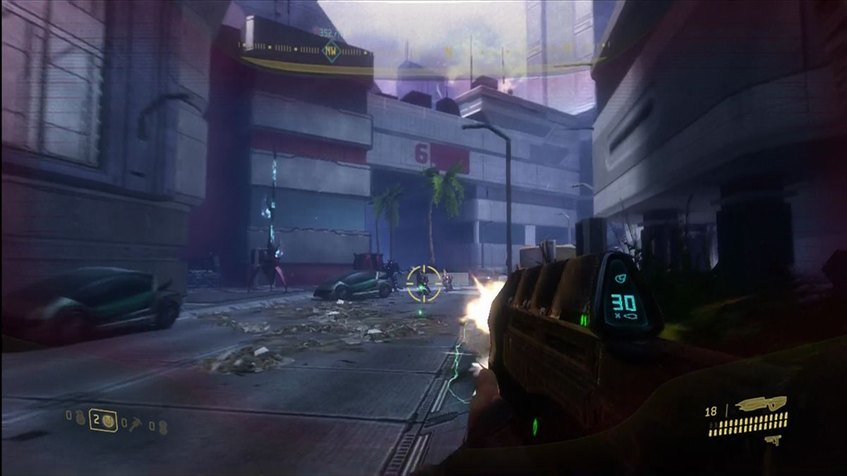 Halo 3: ODST (Xbox 360) screenshot: New setting, new way to tell a story, same classic Halo action.