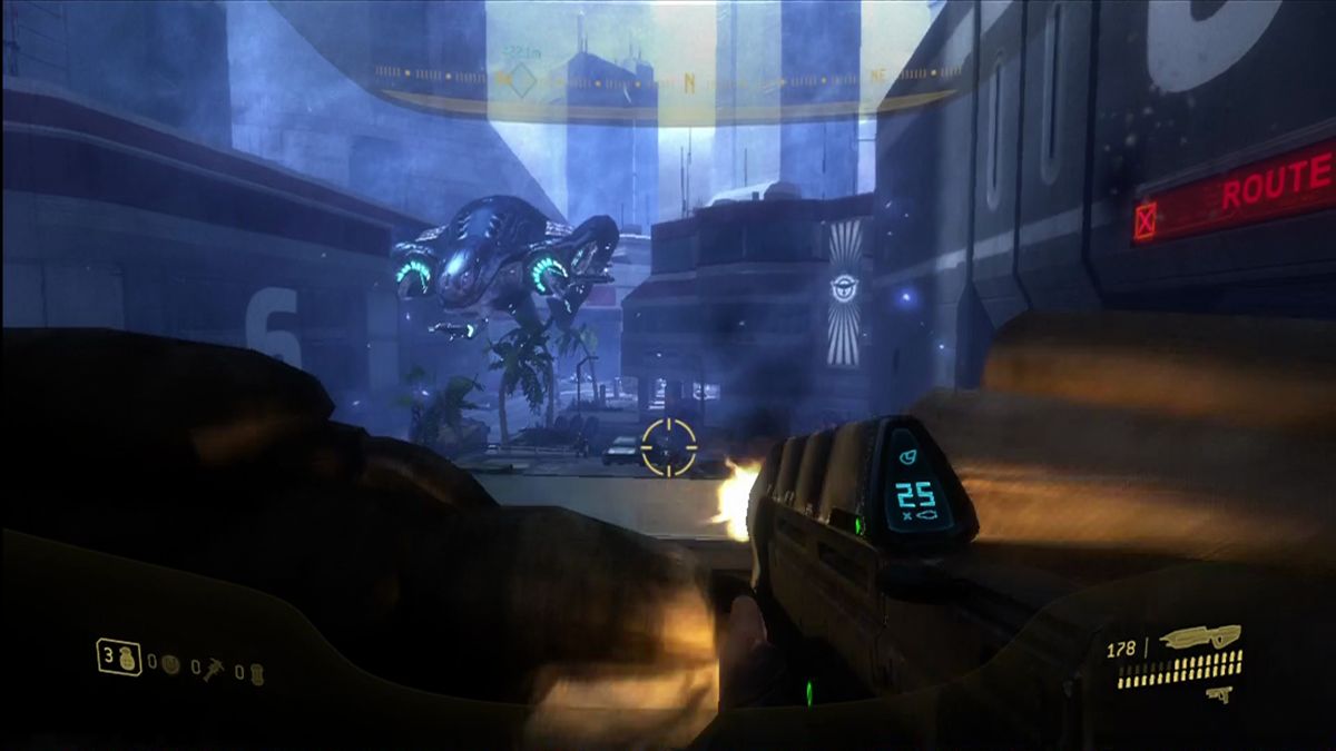 Halo 3: ODST (Xbox 360) screenshot: Time to go to work!