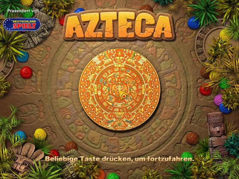Azteca (Windows) screenshot: Title screen (demo version)