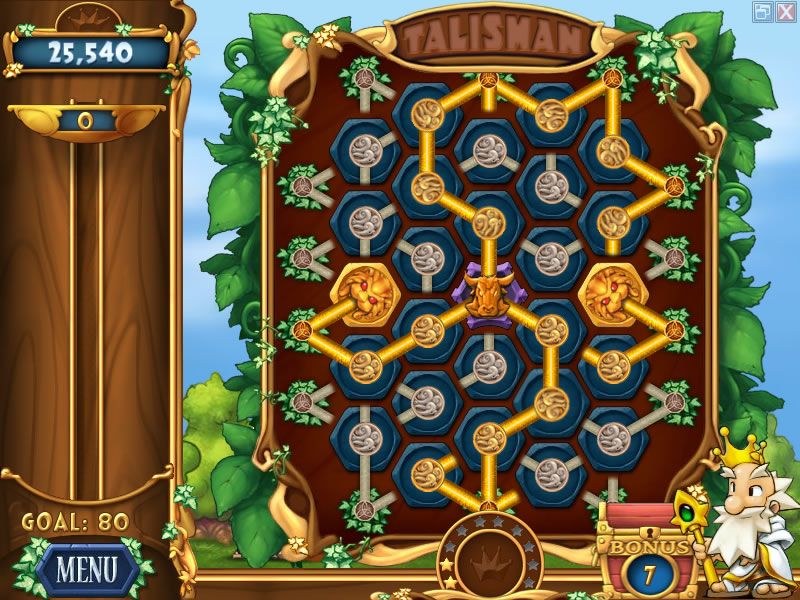 Talismania Deluxe (Windows) screenshot: The minotaur is another unwelcome guest.