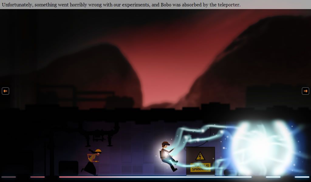 Saira (Windows) screenshot: The sequence where Bobo gets zapped away.