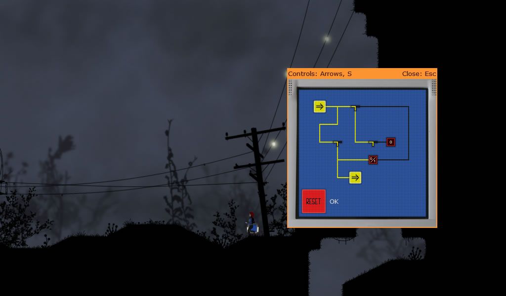 Saira (Windows) screenshot: Power up the generator further by fixing the circuit.