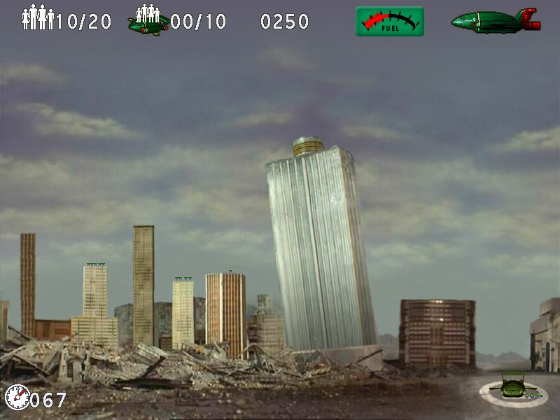 Thunderbirds: F.A.B. Action Pack (Windows) screenshot: Those civvies look saved to me