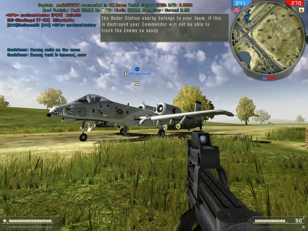 Battlefield 2: Booster Pack - Armored Fury (Windows) screenshot: USMC A-10 Thunderbolt II "Warthog" talking off