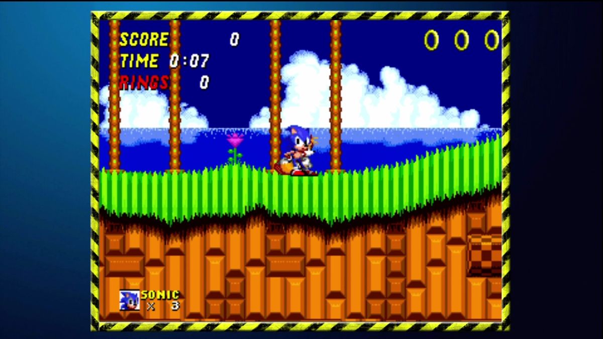 Sonic's Ultimate Genesis Collection (Xbox 360) screenshot: Games default to their native 4:3 aspect.