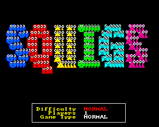 Squigs (Amiga) screenshot: The title screen