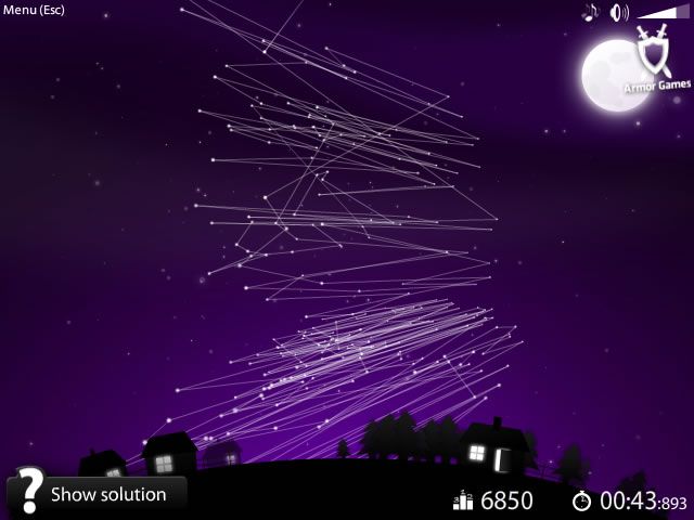 Starlight (Browser) screenshot: Rotating the playfield