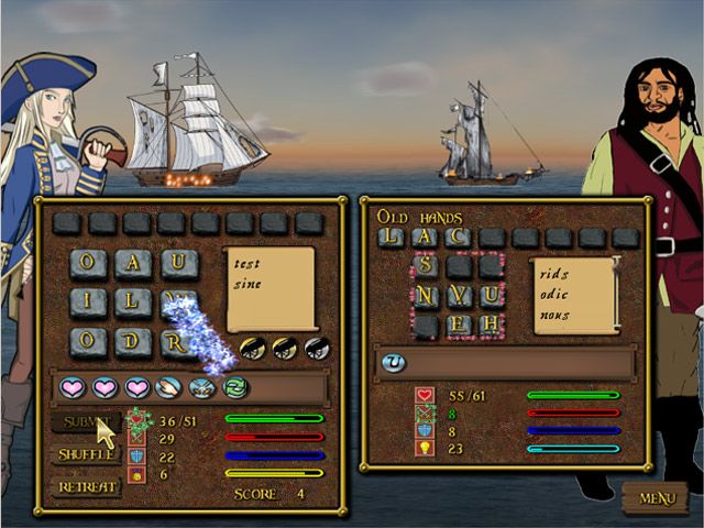 Pirate Princess (Windows) screenshot: Combat