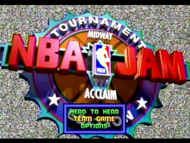 NBA Jam Tournament Edition (SEGA Saturn) screenshot: Main Menu