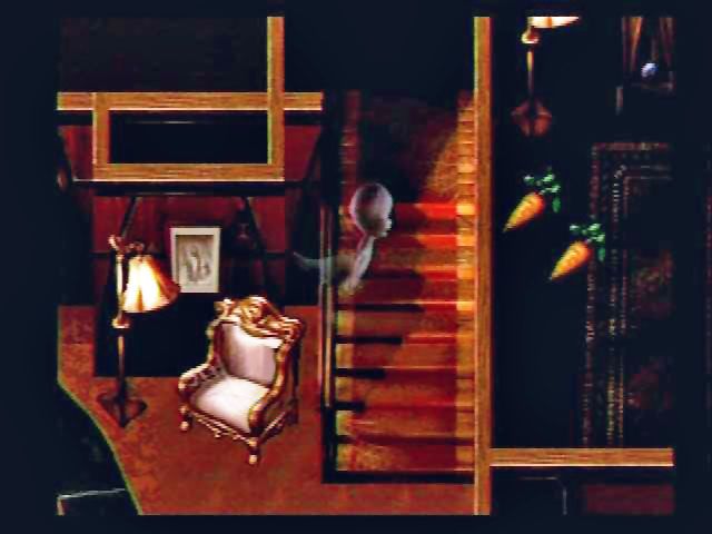 Casper (SEGA Saturn) screenshot: Checking upstairs levels
