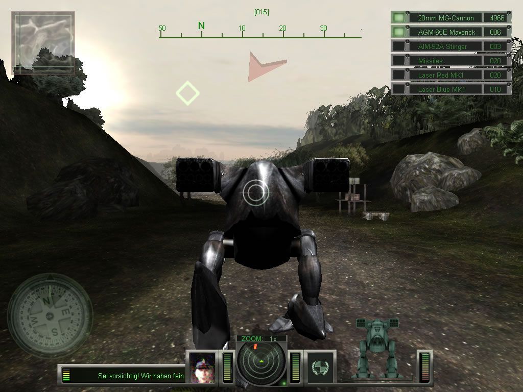 Steel Walker (Windows) screenshot: Mission 1 (demo version)