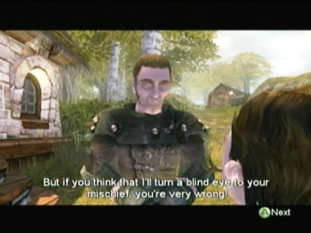 Fable (Xbox) screenshot: Talking with father