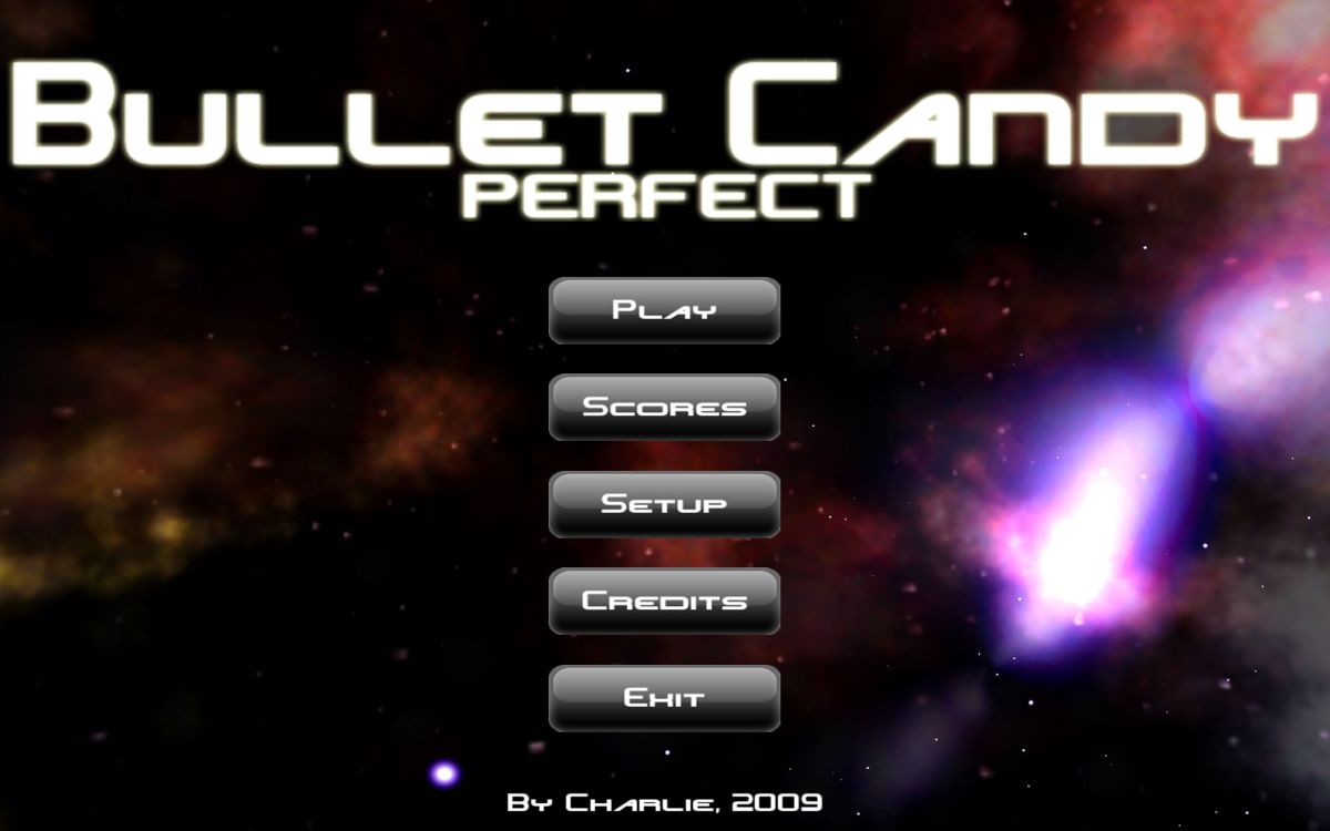Bullet Candy Perfect (Windows) screenshot: Main menu