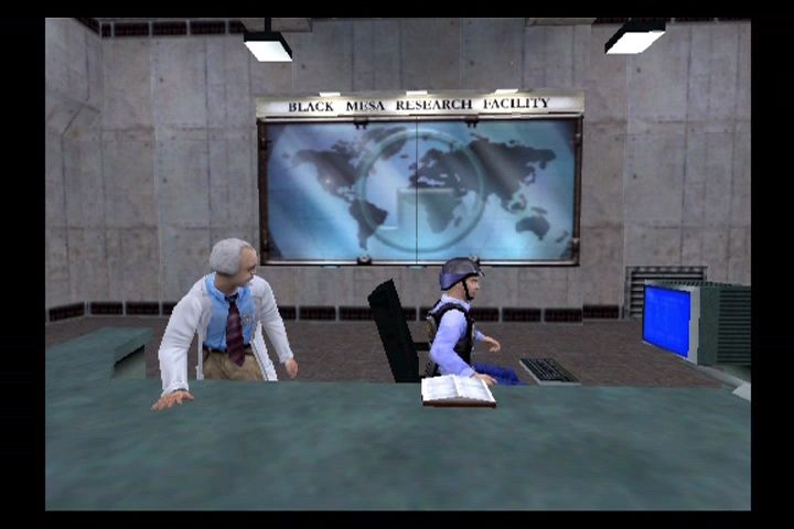 Half-Life (PlayStation 2) screenshot: Gordon's first day on the job.
