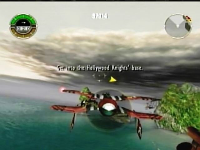 Crimson Skies: High Road to Revenge (Xbox) screenshot: Begin mission destroy base