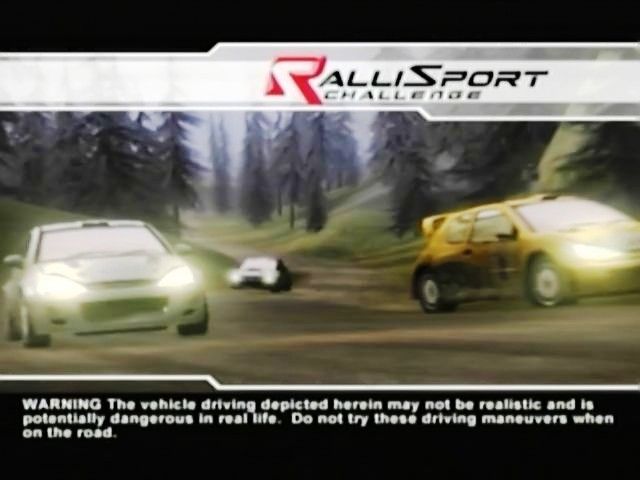 RalliSport Challenge (Xbox) screenshot: Title