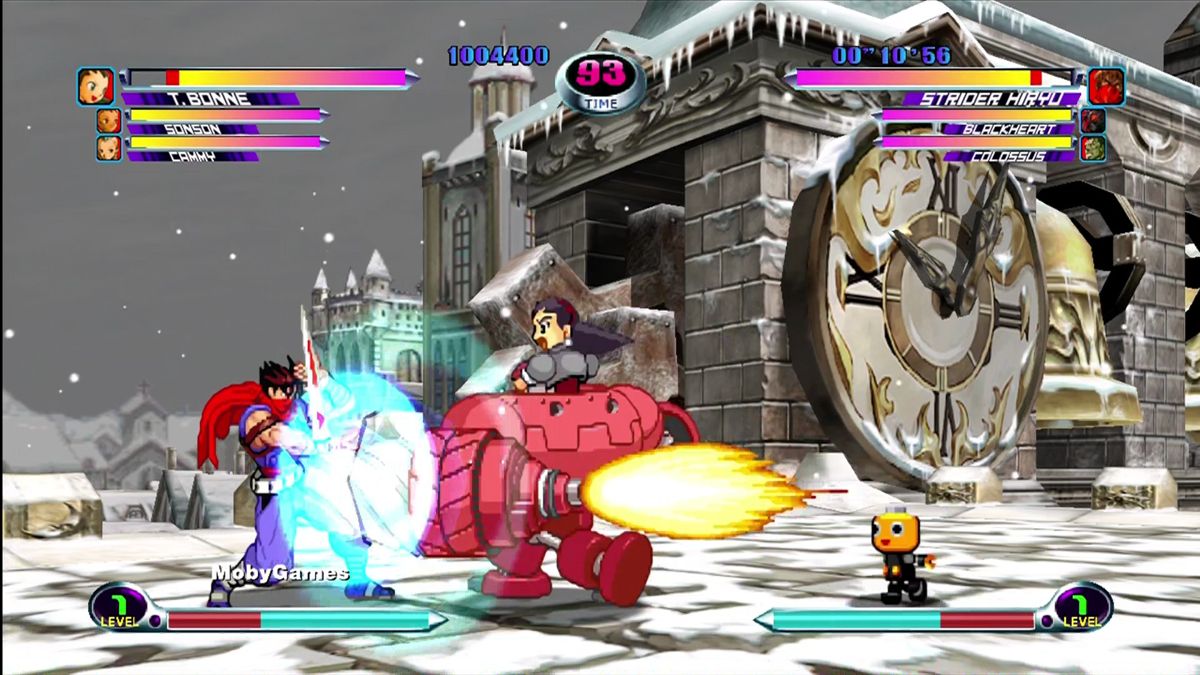 Marvel vs. Capcom 2: New Age Of Heroes (Xbox 360) screenshot: Quite a roster of characters from Marvel and Capcom.