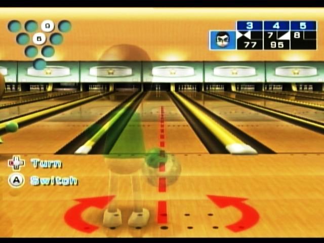 Wii Sports (Wii) screenshot: Alignment pivot from position