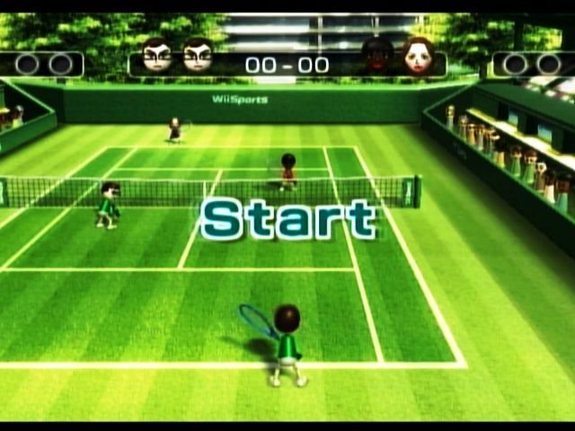 Wii Sports (Wii) screenshot: Tennis start