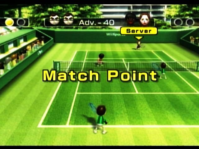 Wii Sports (Wii) screenshot: Match Point