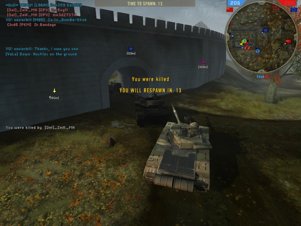 Battlefield 2: Booster Pack - Euro Force (Windows) screenshot: GreatWall-Hazards gate entrance is usually mined heavily