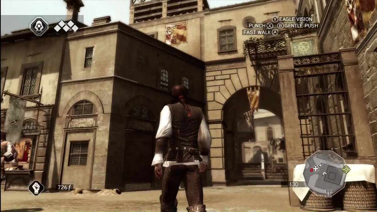 Assassin's Creed II (Xbox 360) screenshot: Hitting the streets.