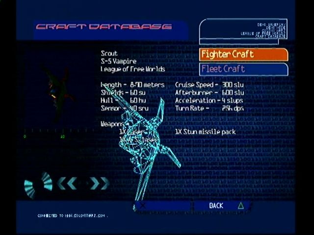 Colony Wars (PlayStation) screenshot: Checking the databanks