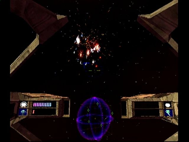 Colony Wars (PlayStation) screenshot: Nice particle effects on destroyed ships