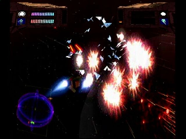 Colony Wars (PlayStation) screenshot: Another fighter vaporized