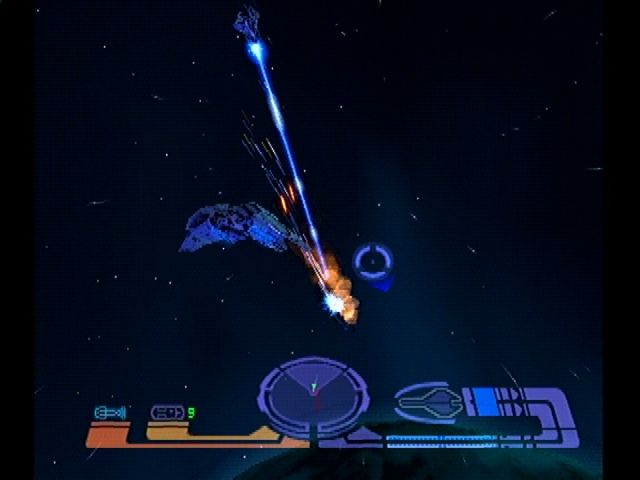 Star Trek: Invasion (PlayStation) screenshot: Optional third-person view