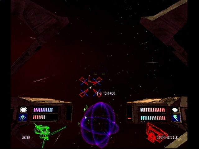 Colony Wars (PlayStation) screenshot: Missile lock