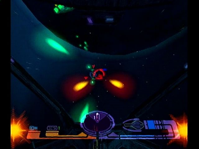 Star Trek: Invasion (PlayStation) screenshot: Plenty of pretty, deadly lights