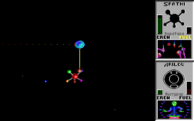 Star Control (DOS) screenshot: Close encounters of the third kind (MCGA/VGA)