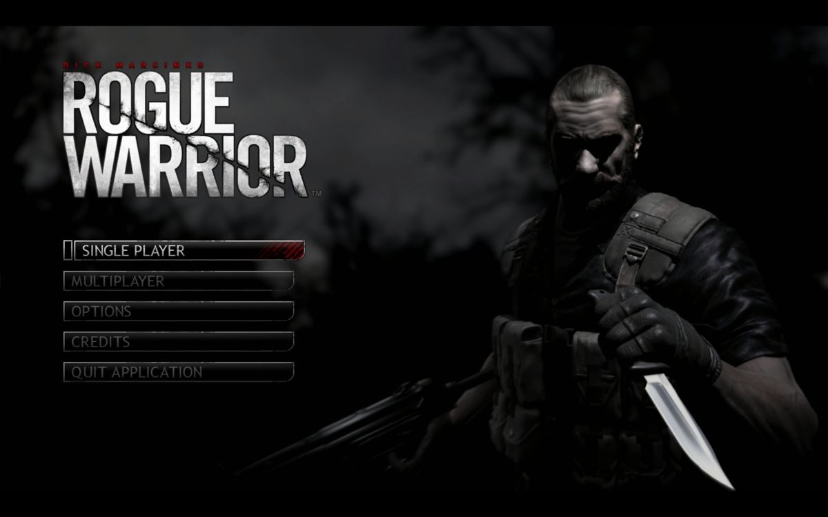 Dick Marcinko: Rogue Warrior (Windows) screenshot: Main Menu